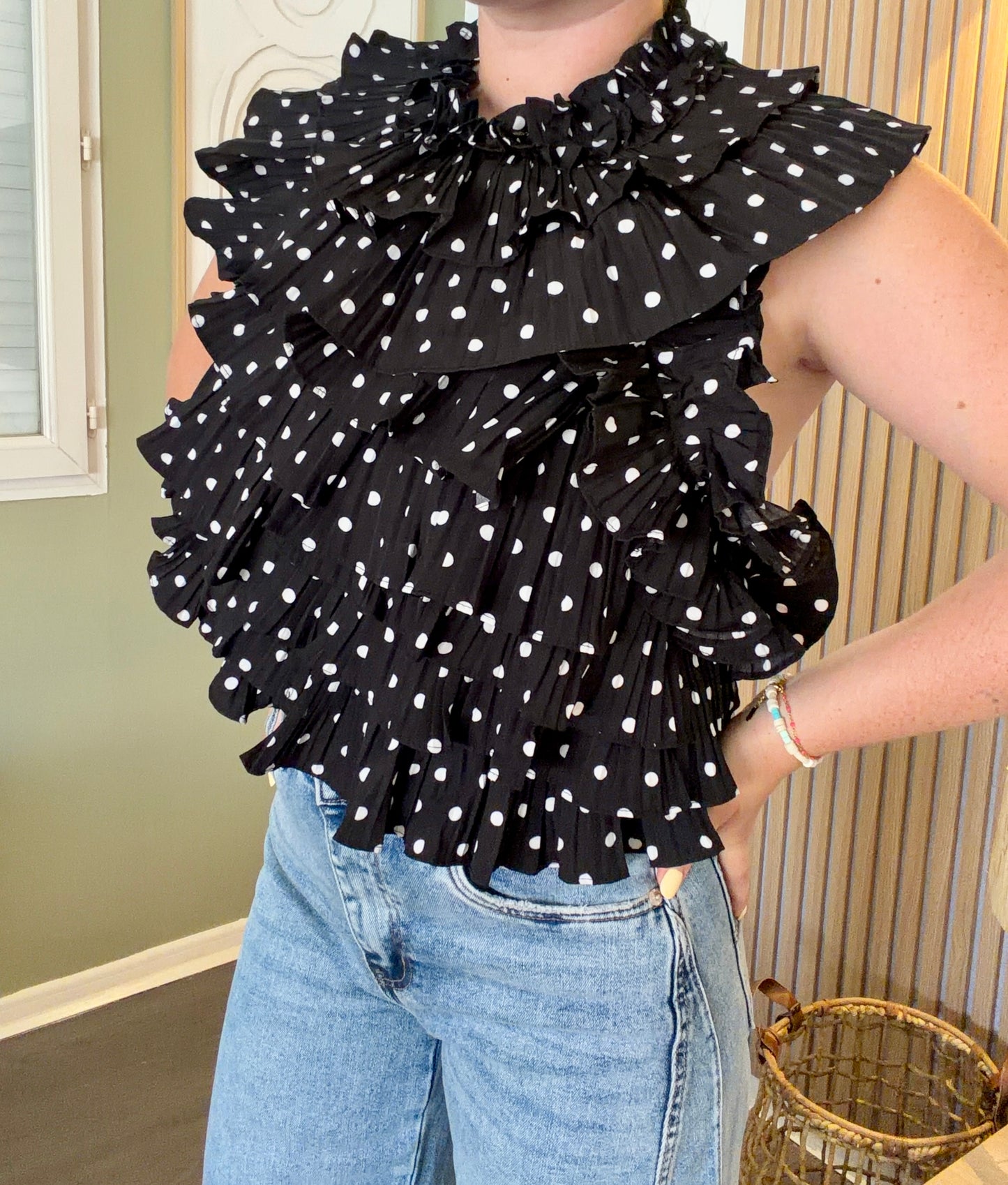 Top à pois / JUSTINE